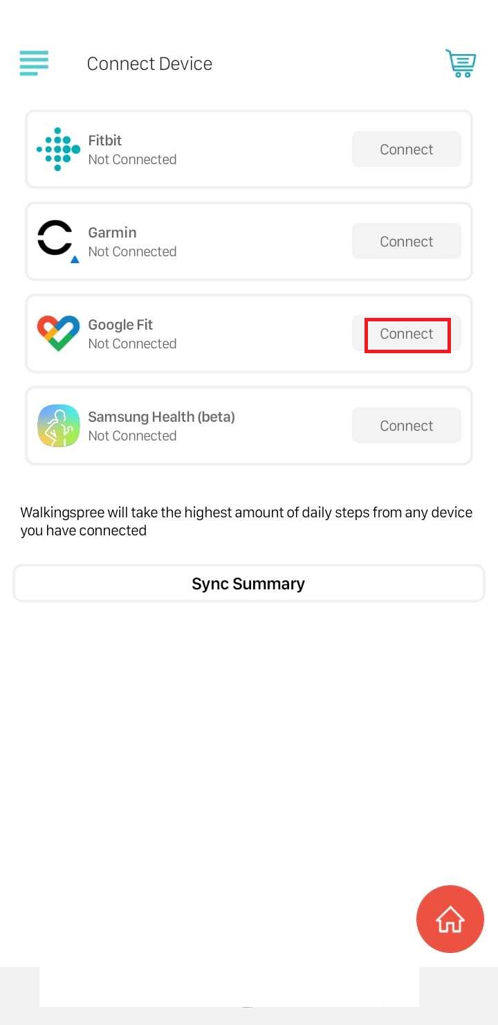 Connecting to Google Fit