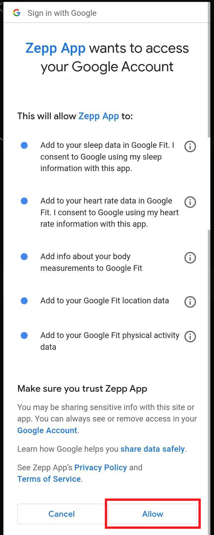 Add smartwatch to online google fit